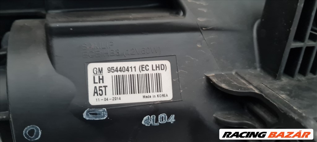 Opel Mokka bal fényszóró 95440411 3. kép