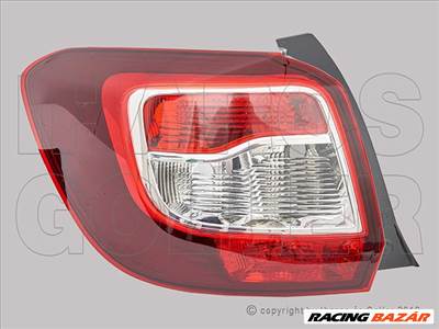 Dacia Sandero 2012-2016 Stepway - Hátsó lámpa üres bal, (füst színű)