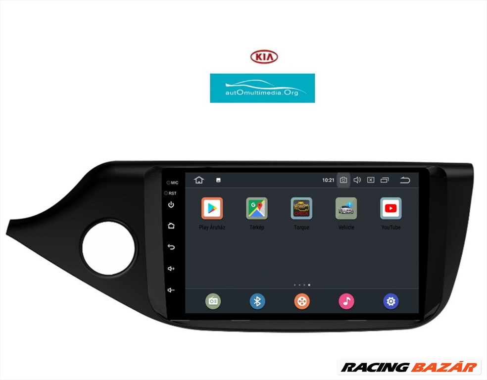 Kia Ceed Android 10 2+32 GB Multimédia GPS Rádió Carplay Tolatókamerával 5. kép