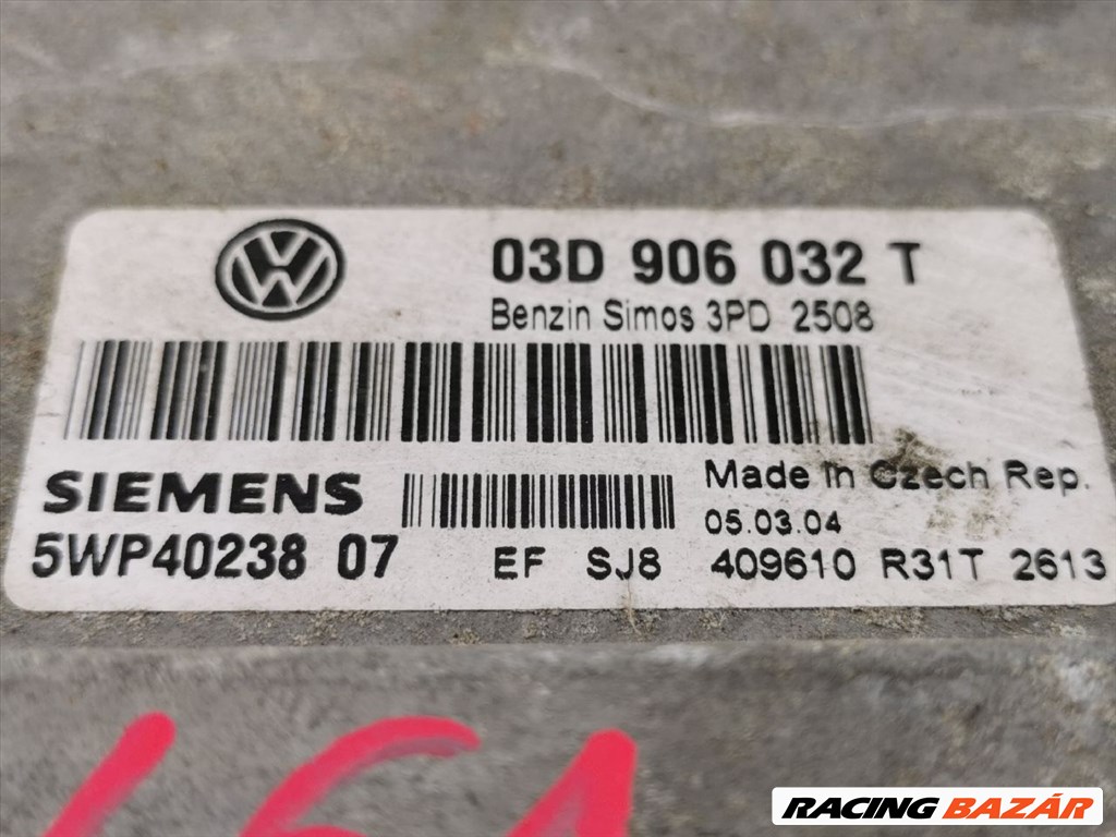 Volkswagen Polo IV  (9N_) 1.2 Motorvezérlő #461  03d906032t 5wp4023807 2. kép