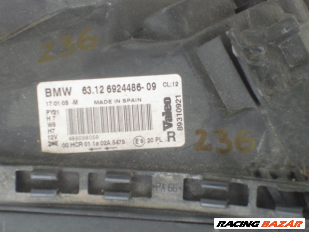 BMW 1-es E87-E81 jobb első fényszóró 63.126924486 gyári 5. kép