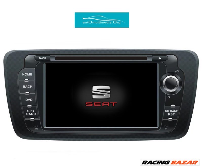Seat Ibiza Android Multimédia GPS Rádió Navigáció Wifi Rádió Tolatókamerával 1. kép