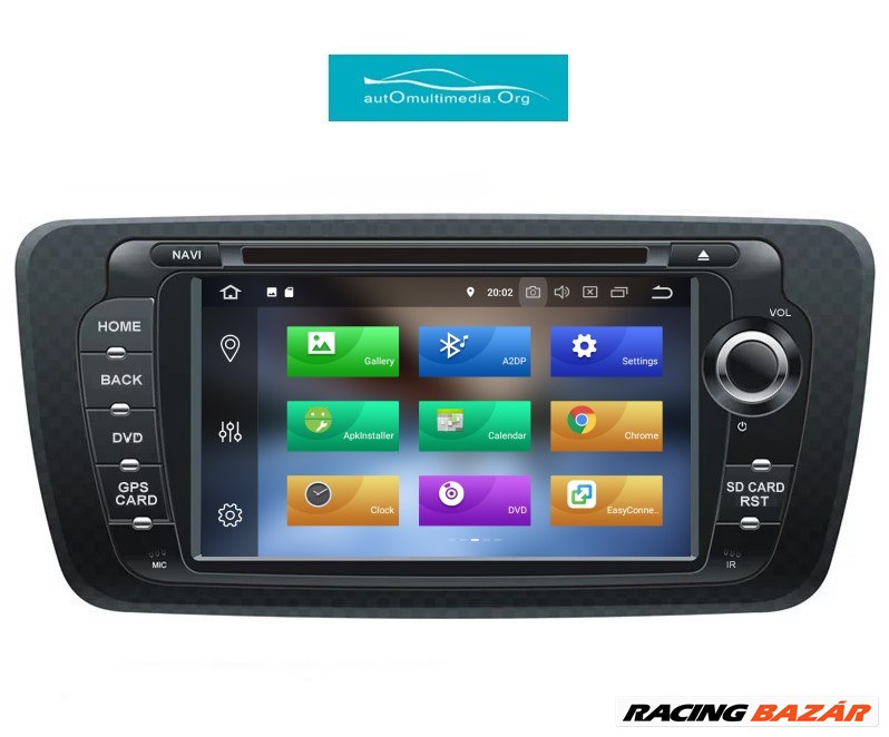 Seat Ibiza Android Multimédia GPS Rádió Navigáció Wifi Rádió Tolatókamerával 4. kép