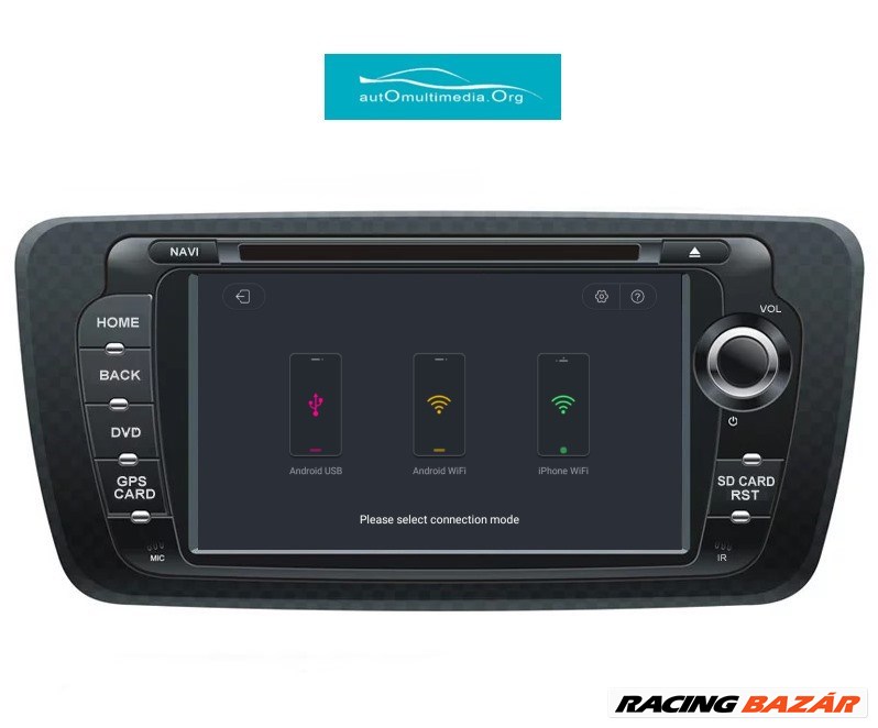Seat Ibiza Android Multimédia GPS Rádió Navigáció Wifi Rádió Tolatókamerával 10. kép