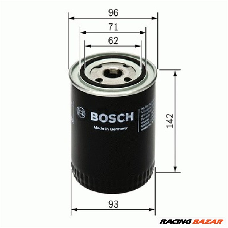 BOSCH 0451104063 Olajszűrő - LAND ROVER, TOYOTA, CITROEN, JAGUAR, LANCIA, FORD, ALFA ROMEO 1. kép