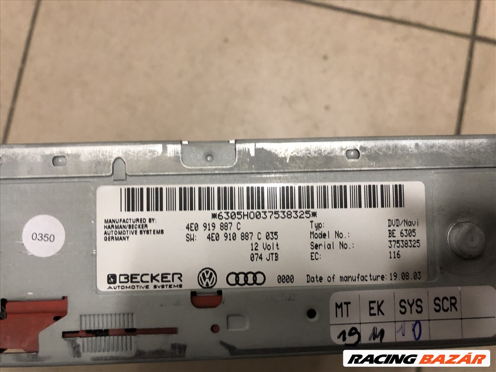 Audi A8 (D3 - 4E) navigáció  4e0919887c 2. kép