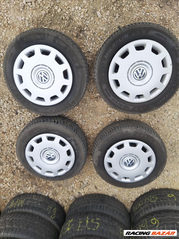 VW Golf 5/6/7 5x112-as 6x15" használt  lemezfelni 195/65 újszerű Michelin téli gumi sxx3 3. kép