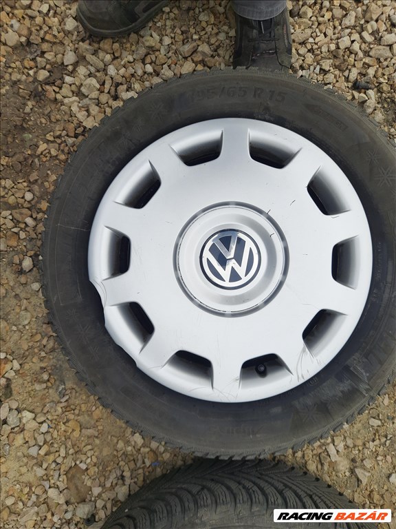 VW Golf 5/6/7 5x112-as 6x15" használt  lemezfelni 195/65 újszerű Michelin téli gumi sxx3 5. kép