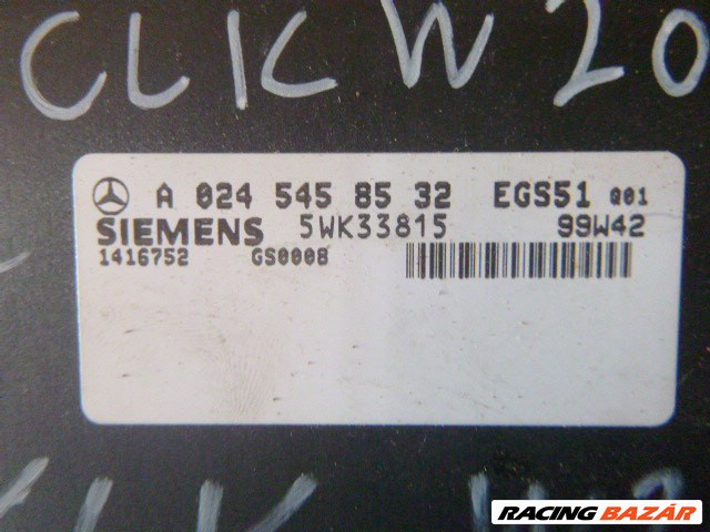 Mercedes CLK 320 W208,  A 024 545 85 32 Automata Váltó Elektronika SIEMENS 5WK33815 5. kép