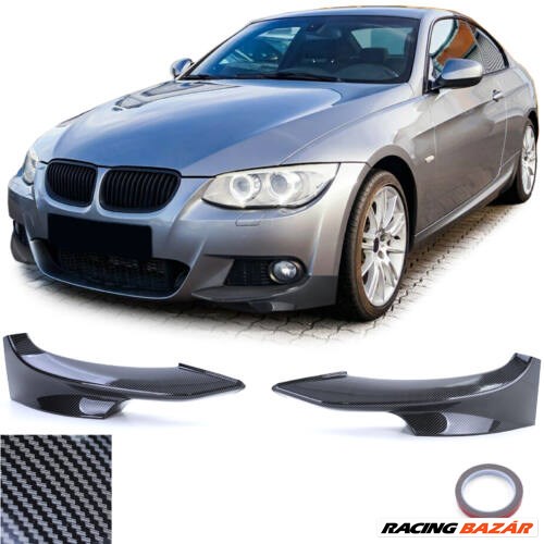 BMW E92 E93 LCI M packet 2010-2013 utángyártott carbon look koptató pár 1. kép