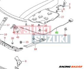 Suzuki Swift motorháztető nyitó bowden 2010-től 82160-71L10