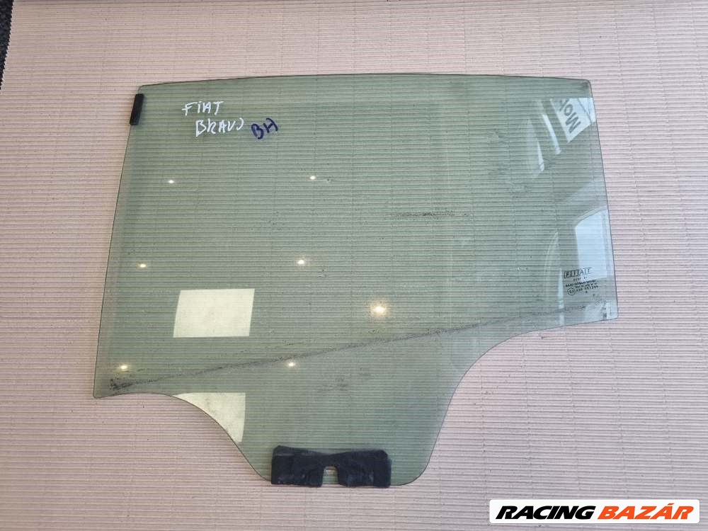 Fiat Bravo II bal hátsó ajtóüveg 1. kép