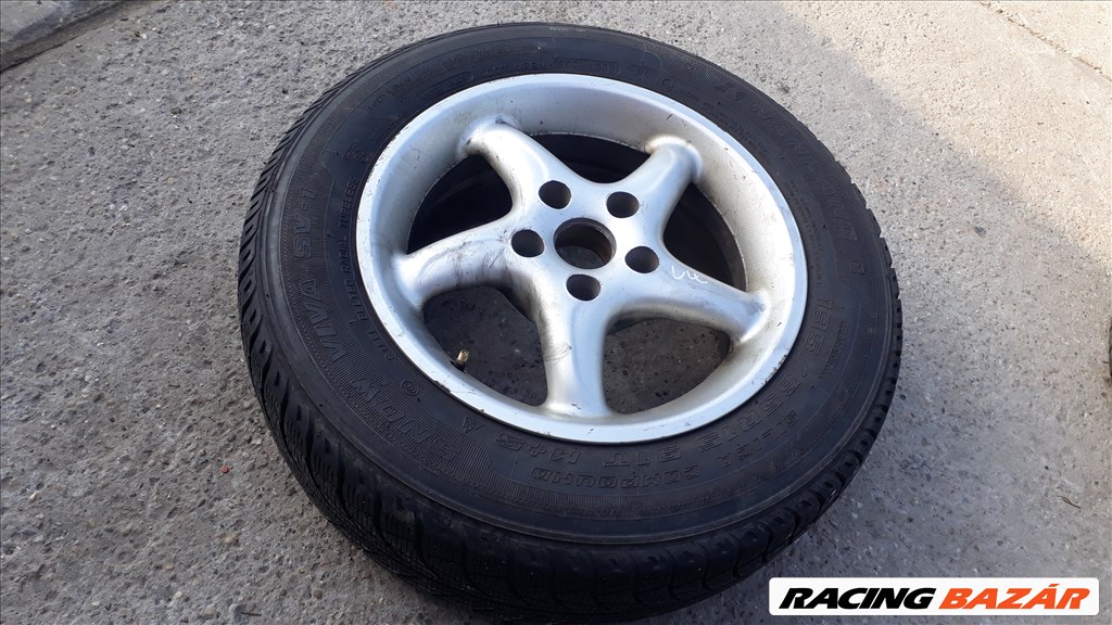 vw pótkerék  5x112 lyukosztású 15" használt lemezfelni, rajta 195/65 használt gumi  1. kép