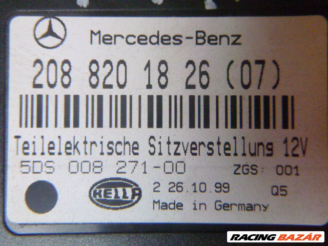 Mercedes CLK 320 W208 ülésvezérlés ülésállítás 208 820 18 26 07, 5DS 008 271 2088201826 2. kép