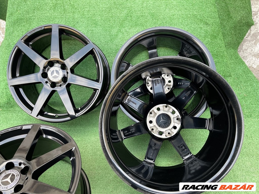 R18 5x112 Original Mercedes  AMG 8J ET50 Black Mirror / 8x18 gyári felnik, eredeti alufelni szett 4. kép