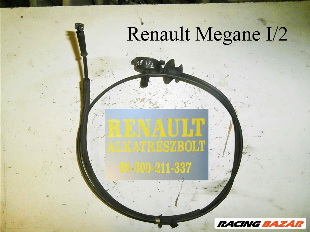 Renault Megane I/2 géptető motorháztető nyitóbowden  1. kép