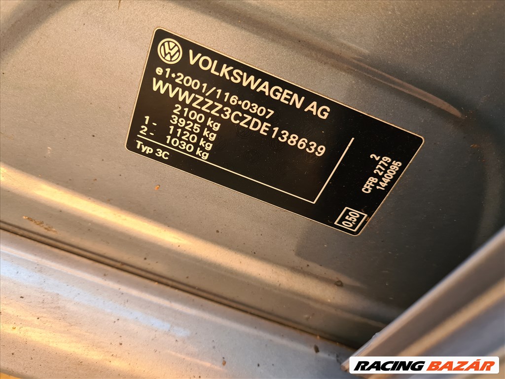 2013 Volkswagen Passat B7 sedan 2.0 CRTDI CFF bontott jármű, bontás, bontott alkatrészek 3. kép