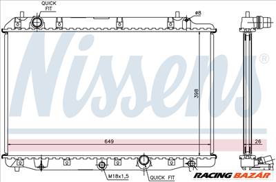 NISSENS 68602A Hűtőradiátor