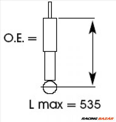 KYB 343314 Lengéscsillapító - TOYOTA