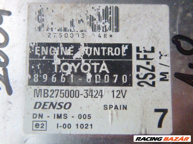 Toyota Yaris (XP10)   2005, 1.0 motorvezérlő szett DENSO 89661-0D070 2. kép