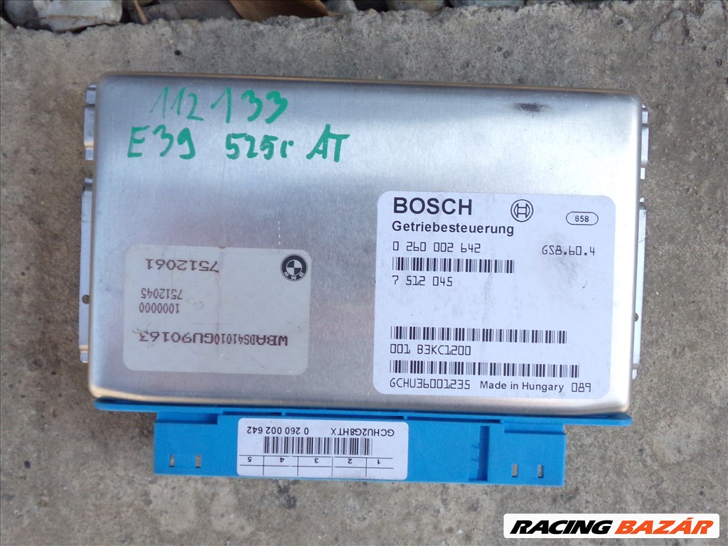 BMW E46 E39 automata váltó vezérlő váltóvezérlő elektronika GS8 eladó (112133)  7512045 0260002642 1. kép