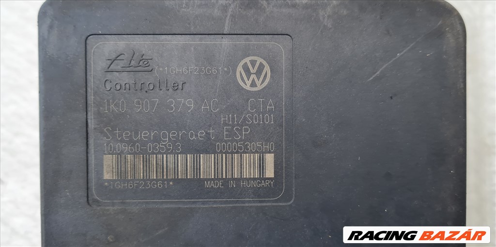 Volkswagen Audi Seat Skoda "1K0907379AC" ABS kocka/vezérlő 2. kép