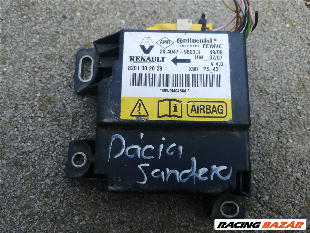 Dacia Sandero légzsák indító elektronika eladó! 8201002828 1. kép