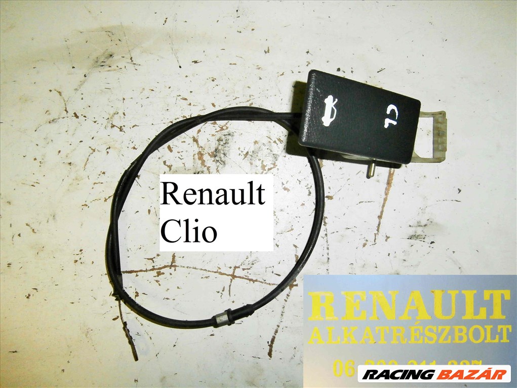 Renault Clio géptető motorháztető nyitóbowden  1. kép