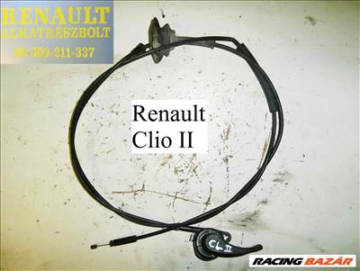 Renault Clio II géptető motorháztető nyitóbowden 