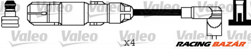 VALEO 346373 Gyújtókábel készlet - VOLKSWAGEN, AUDI, SEAT, SKODA 1. kép