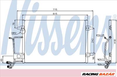 NISSENS 94594 Klímahűtő - AUDI, VOLKSWAGEN