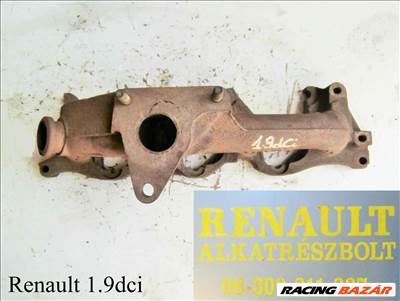Renault 1.9dci leömlő, kipufogócsonk 