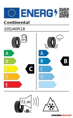 Continental XL FR WINTERCONTACT TS 850 P M+S 3PMSF (Szgk.téli abronc 205/40 R18 86V téli gumi 2. kép