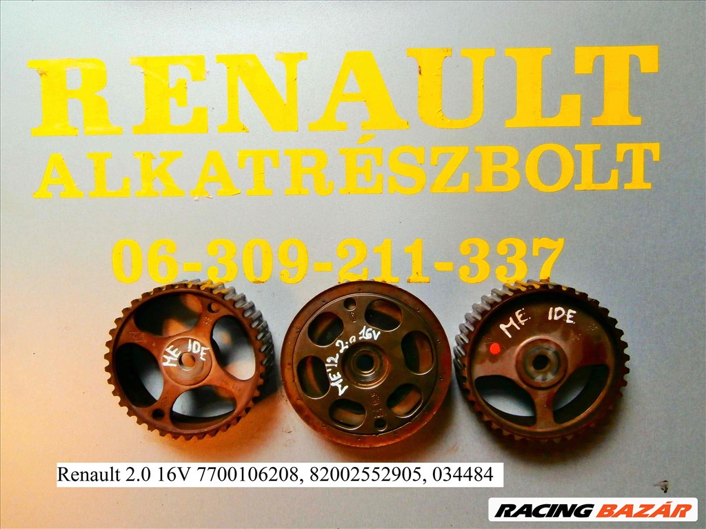 Renault 2.0 16V 7700106208, 82002552905 vezérműkerék  1. kép