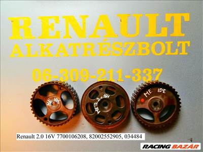 Renault 2.0 16V 7700106208, 82002552905 vezérműkerék 