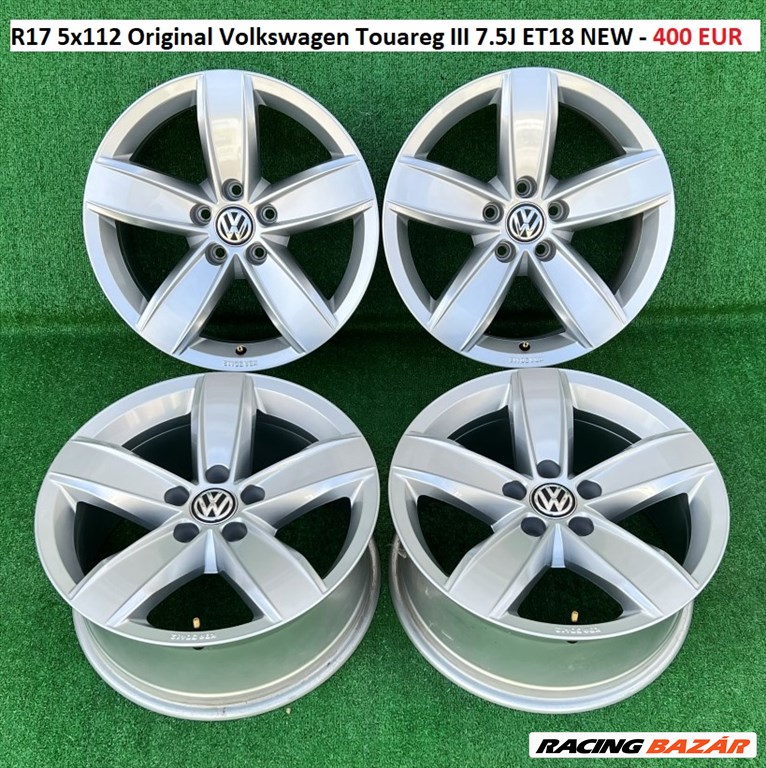 R17 5x112 Original Volkswagen Touareg III 7.5J ET18 / 7.5x17 új gyári alufelnik, eredeti felnik 1. kép