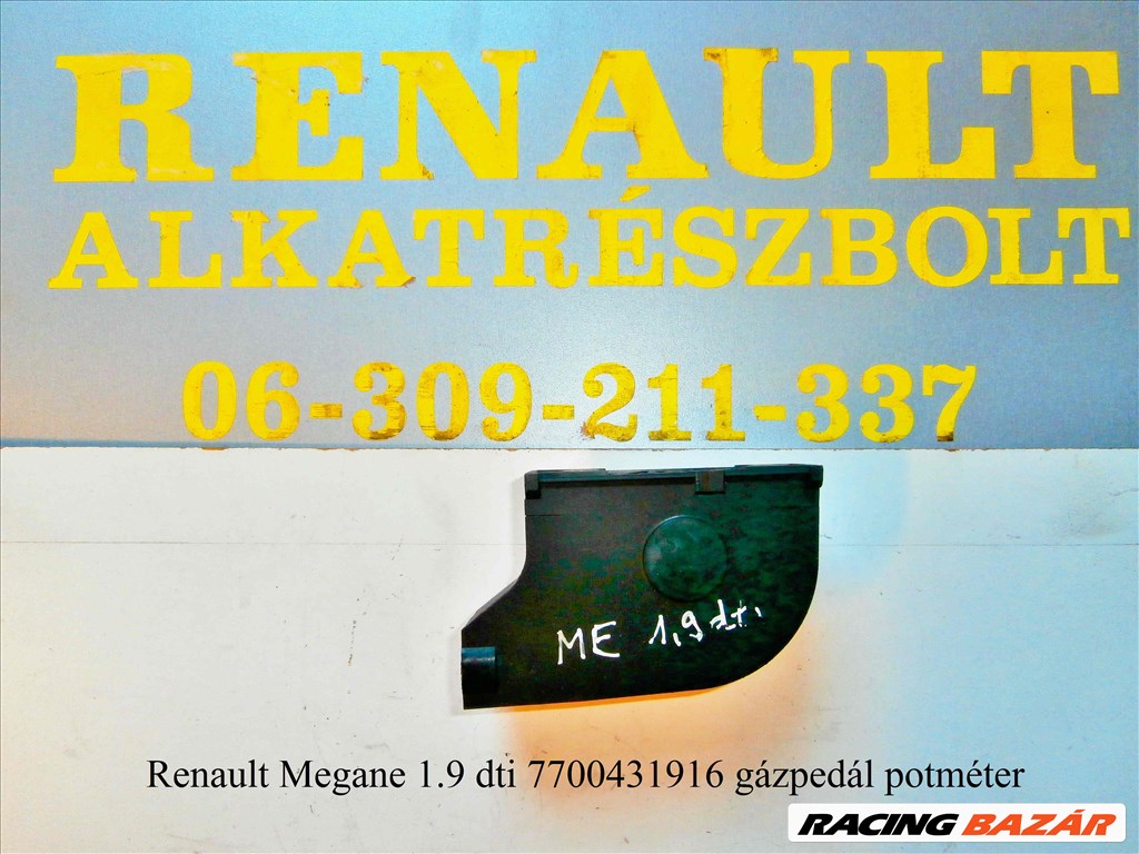 Renault Megane 1.9dti gázpedál potméter 7700431916 1. kép
