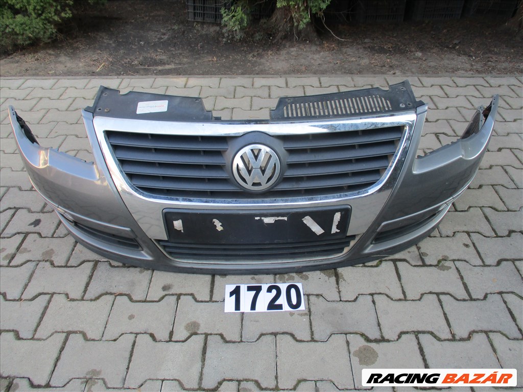 Volkswagen Passat B6 Első lökhárító grafit 2005- 4. kép