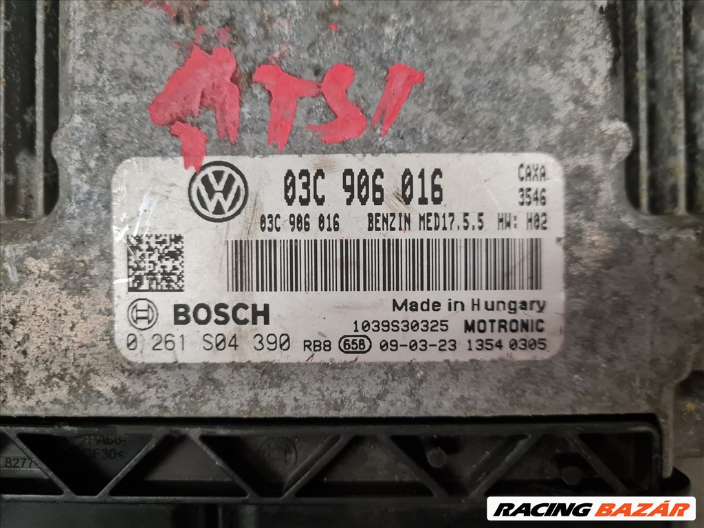 Volkswagen Golf VI motorvezérlő 1.4 TSI CAXA 03C 906 016 03C906016 2. kép