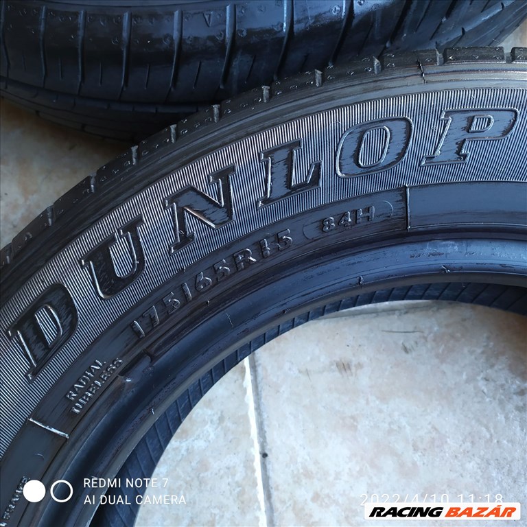  175/65 15" használt Dunlop nyári gumi 3. kép