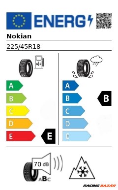 Nokian Tyres XL WR SNOWPROOF P FLAT RUN M+S 3PMSF 225/45 R18 95V téli gumi 2. kép