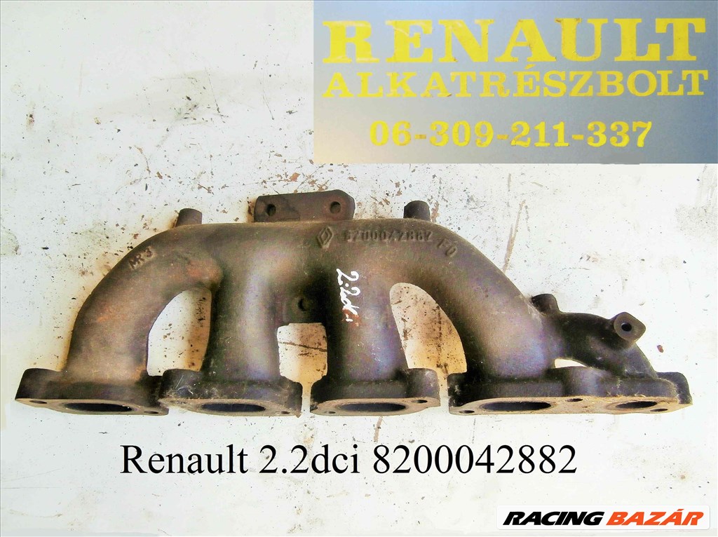 Renault 2.2dci 8200042882 leömlő, kipufogócsonk  1. kép