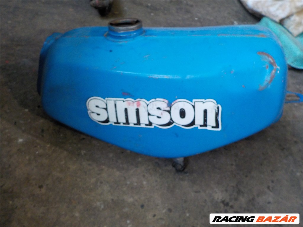 SIMSON S51-ES KISMOTORRA  HASZNÁLT GYÁRI  FÉNYEZÉSŰ NÉMET BENZINTANK,TAPOLCÁN ELADÓ 4. kép