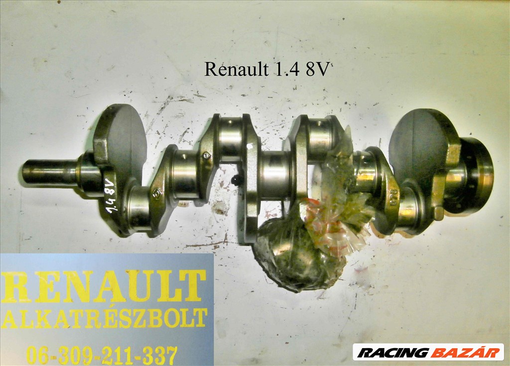 Renault 1.4 8V főtengely  1. kép