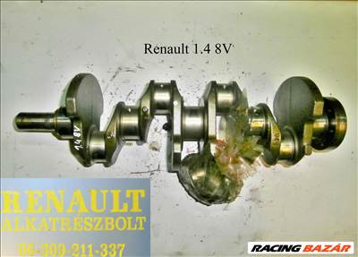 Renault 1.4 8V főtengely 
