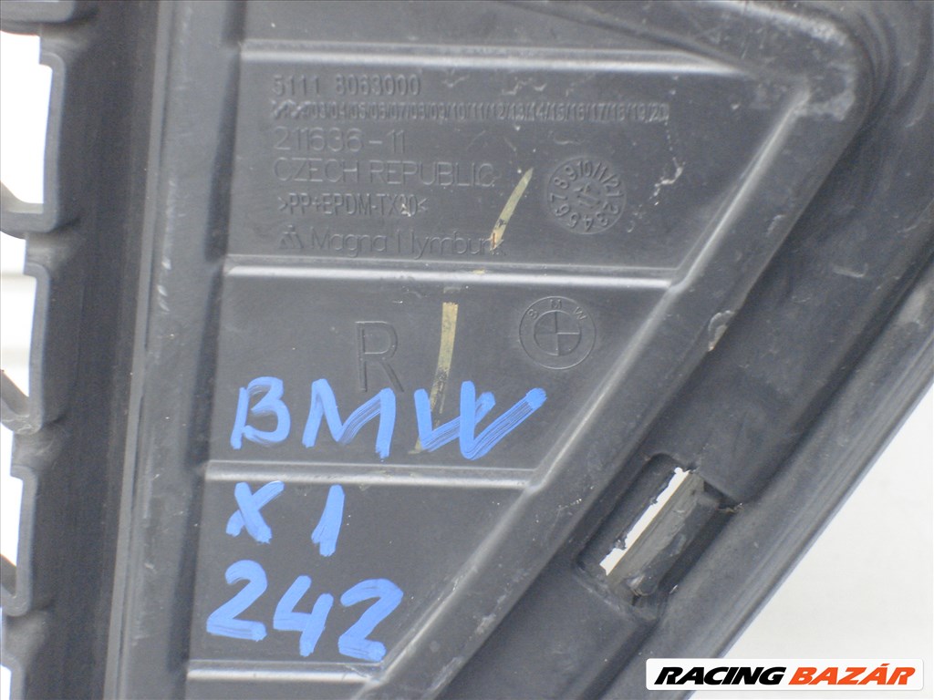 BMW X1 F48 M-pakett első lökhárító középső rács 5111 8059888 2015-től 5. kép