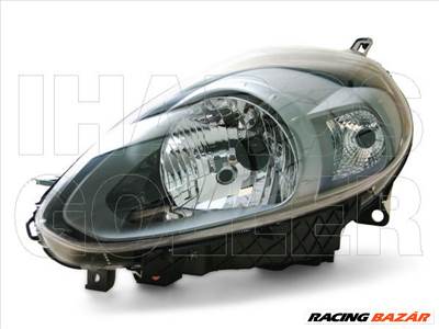 Fiat Punto 2012- - Fényszóró H4 bal, antracit h. (motorral) TYC