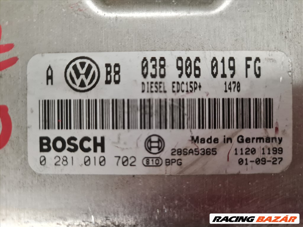 Volkswagen Golf IV,Bora motorvezérlő 1.9 PDTDI ASZ 038 906 019FG 038906019FG 2. kép