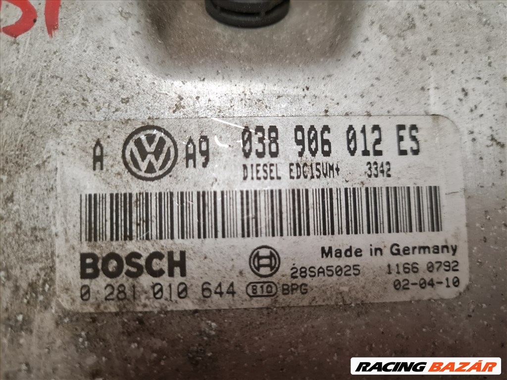 Volkswagen Golf IV,Bora motorvezérlő 1.9 SDI 038 906 012ES 038906012ES 2. kép