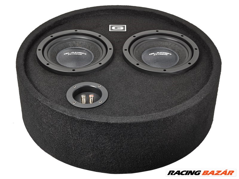 Gladen Audio RS 08 Round Box DUAL subwoofer zárt ládában 1. kép